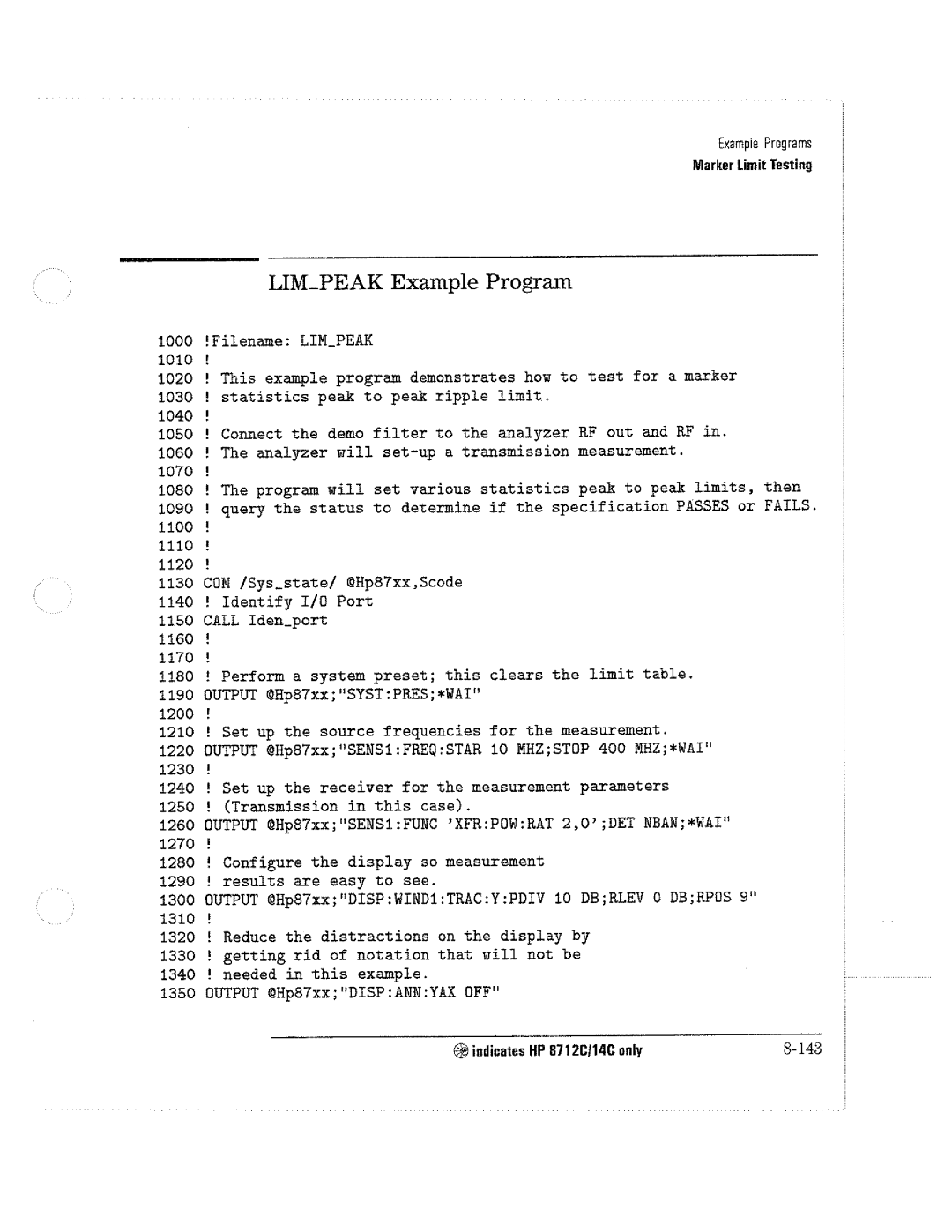 HP 8712C, 8711C, 8714C manual 