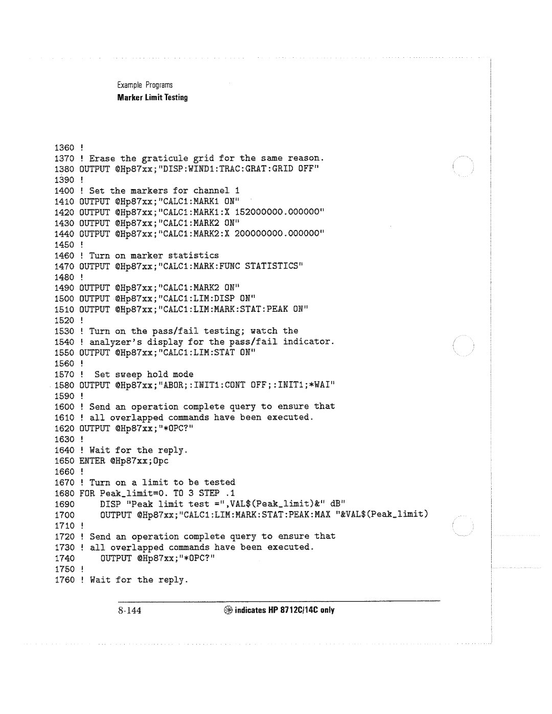 HP 8711C, 8714C, 8712C manual 