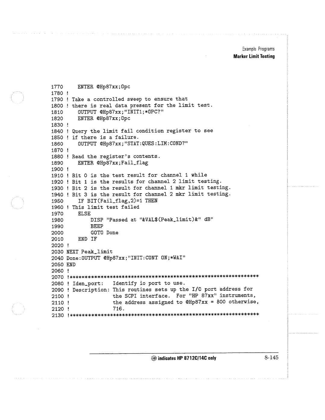 HP 8714C, 8711C, 8712C manual 