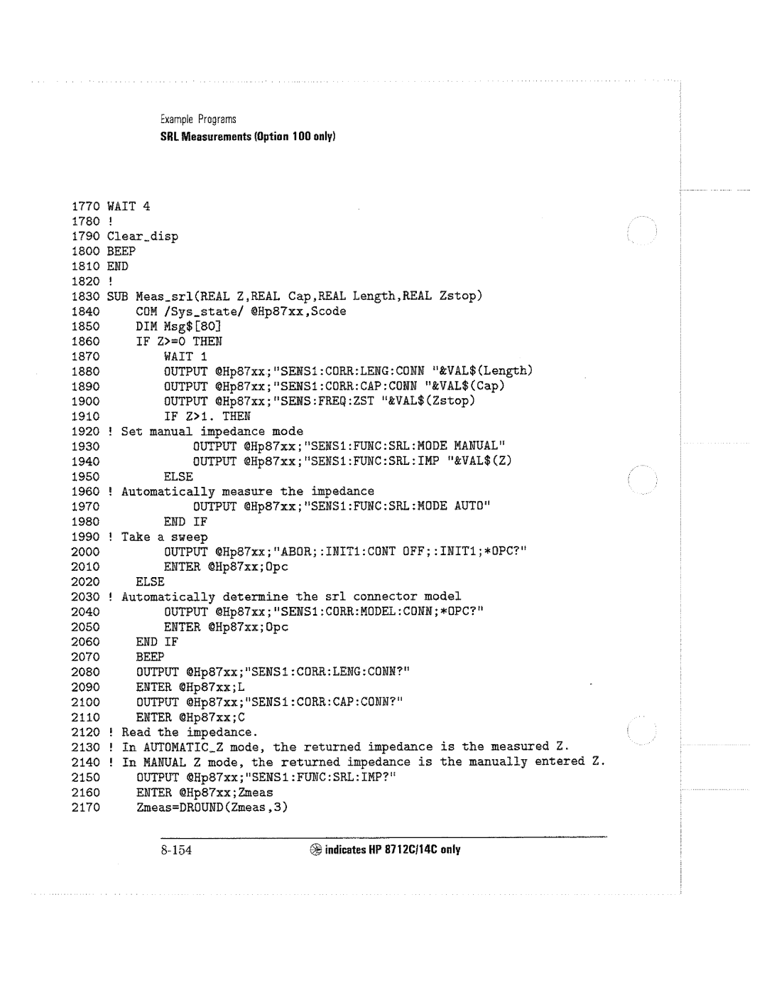 HP 8714C, 8711C, 8712C manual 