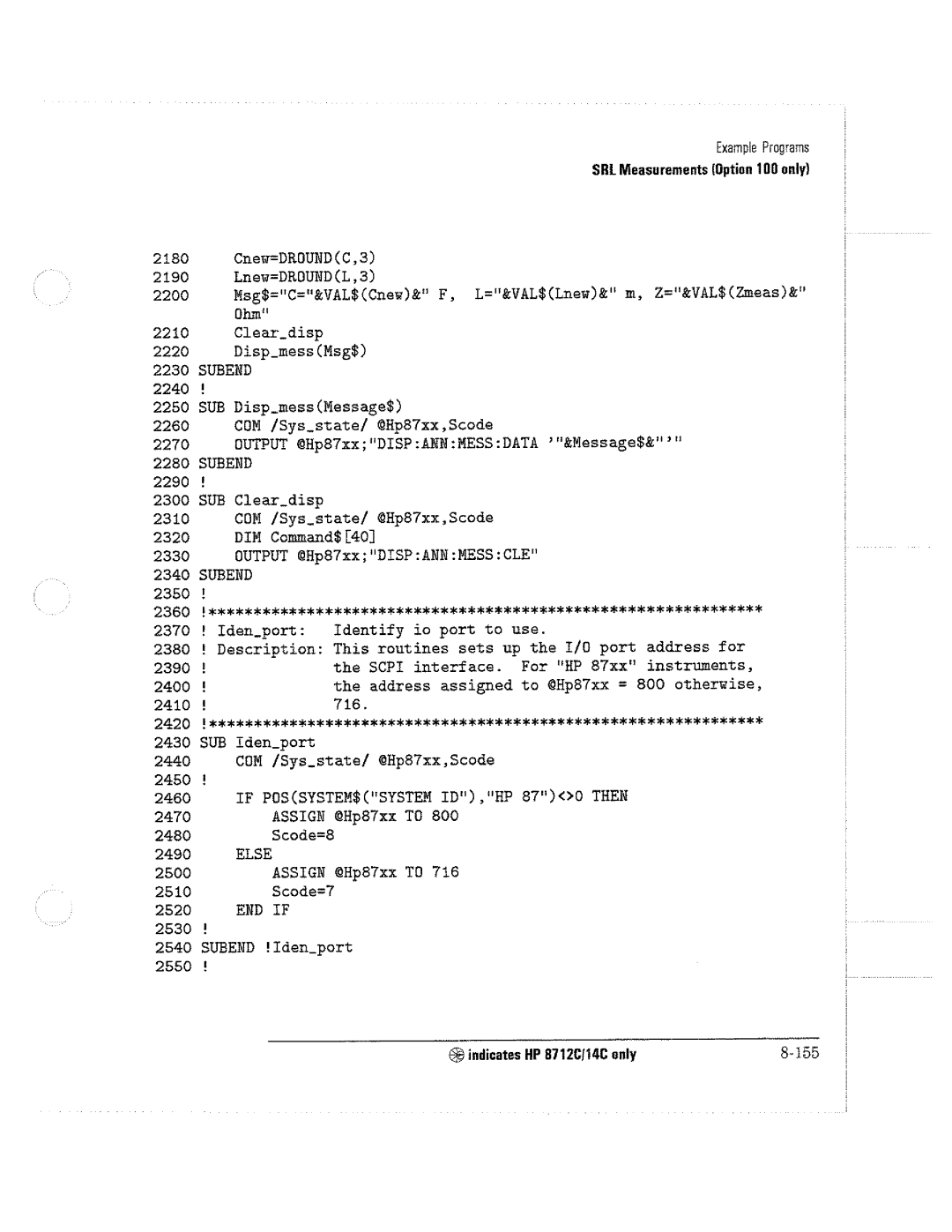 HP 8712C, 8711C, 8714C manual 