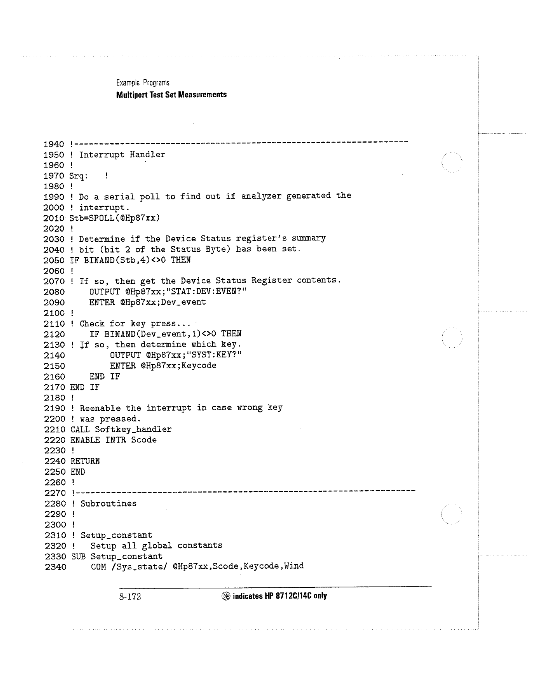 HP 8714C, 8711C, 8712C manual 