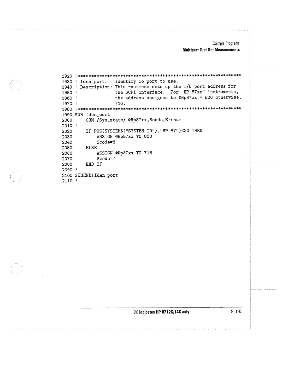 HP 8712C, 8711C, 8714C manual 