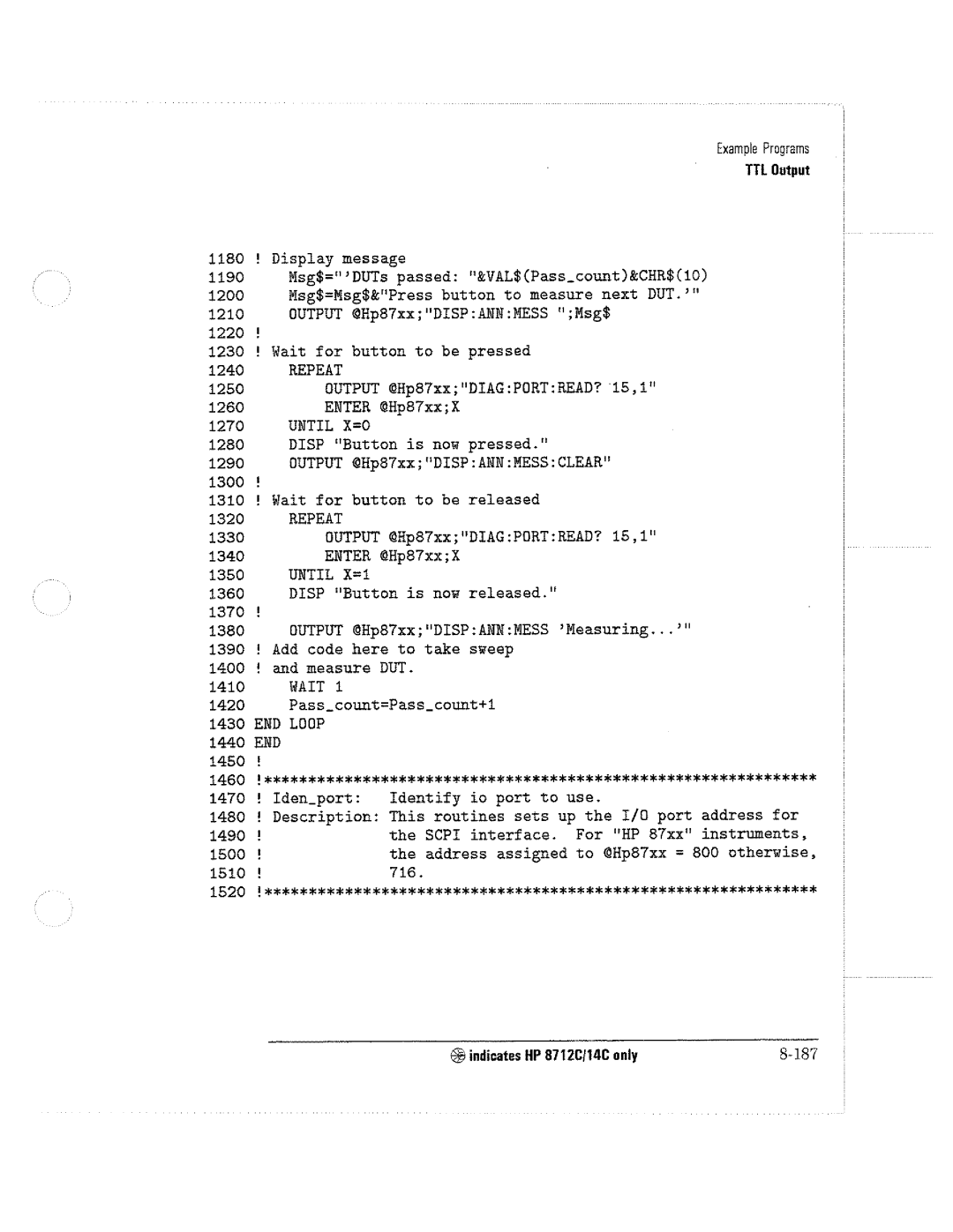 HP 8714C, 8711C, 8712C manual 