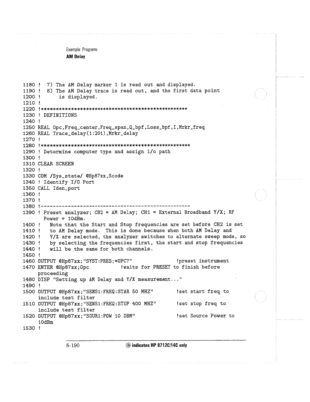 HP 8714C, 8711C, 8712C manual 