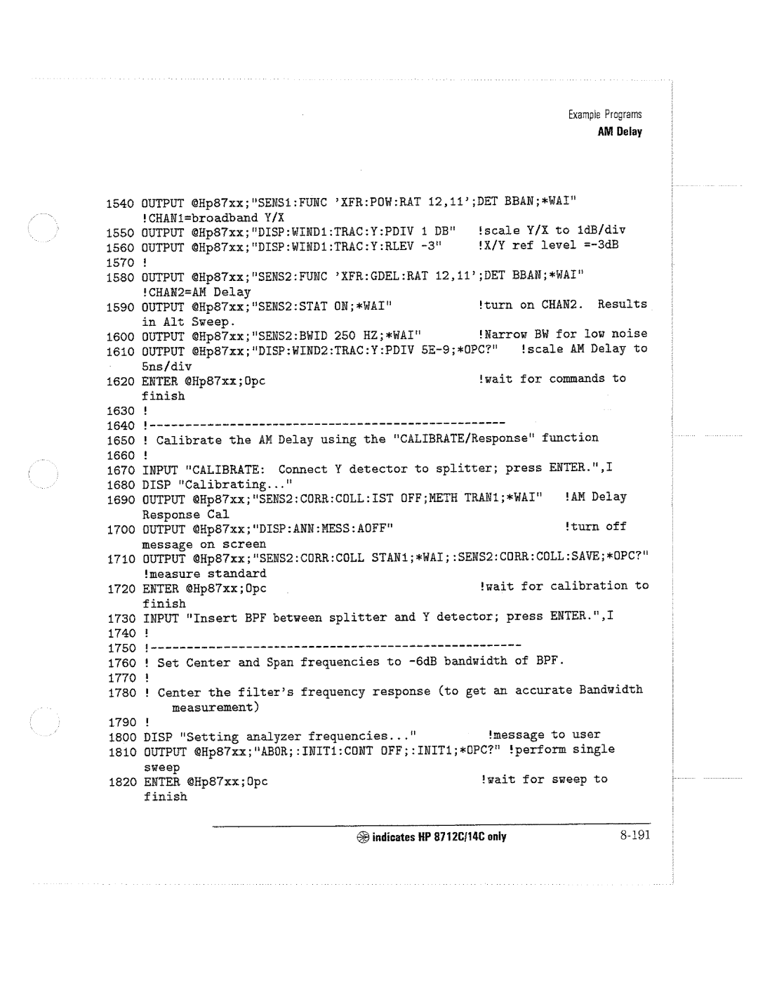 HP 8712C, 8711C, 8714C manual 