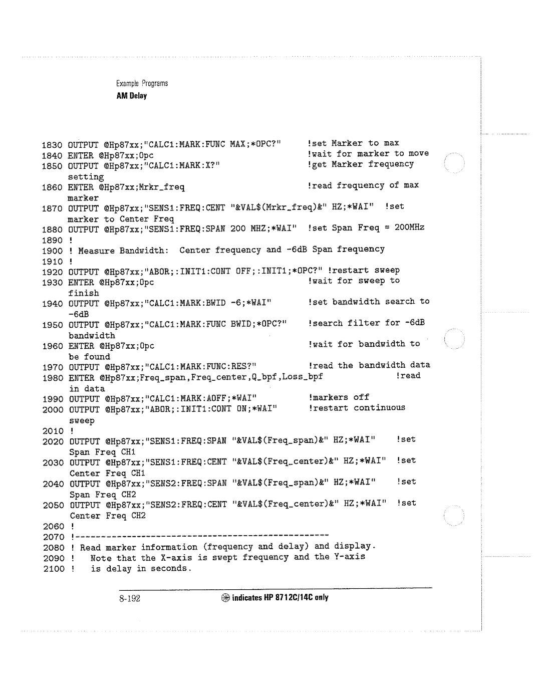 HP 8711C, 8714C, 8712C manual 