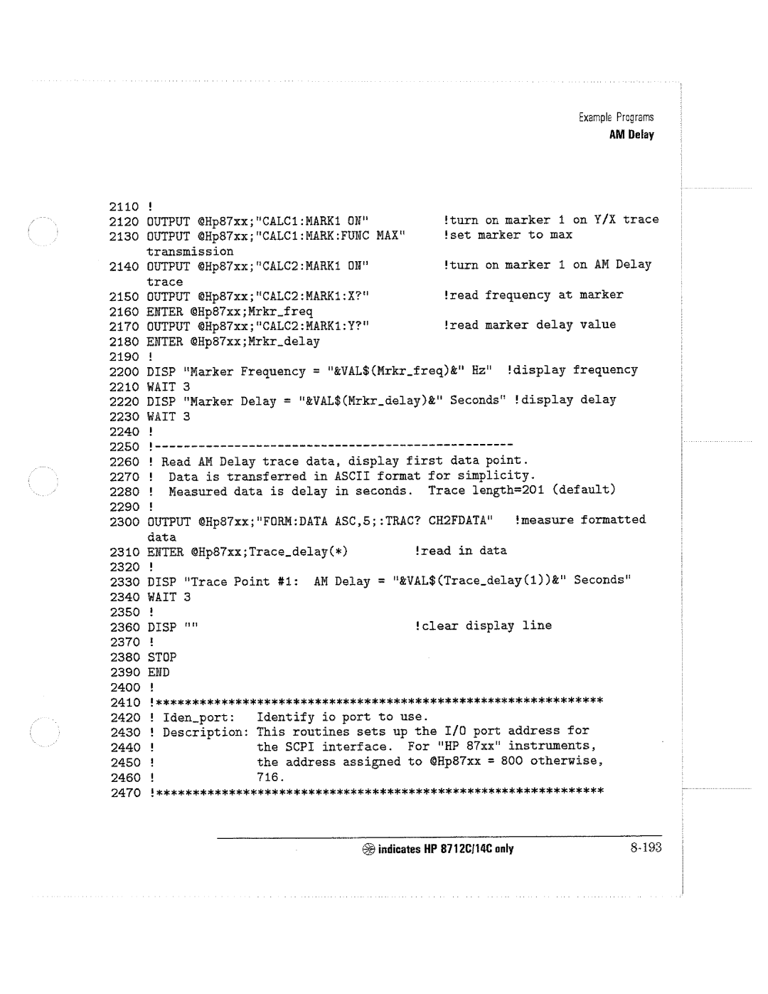 HP 8714C, 8711C, 8712C manual 
