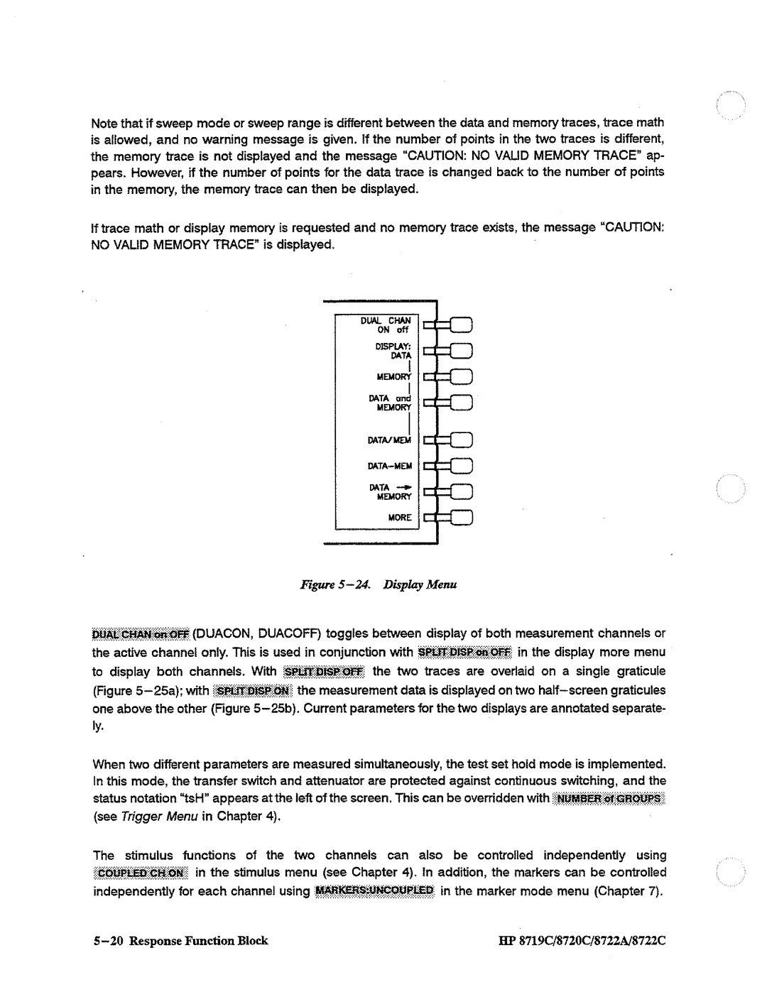 HP 8719, 8720, 8722A manual 