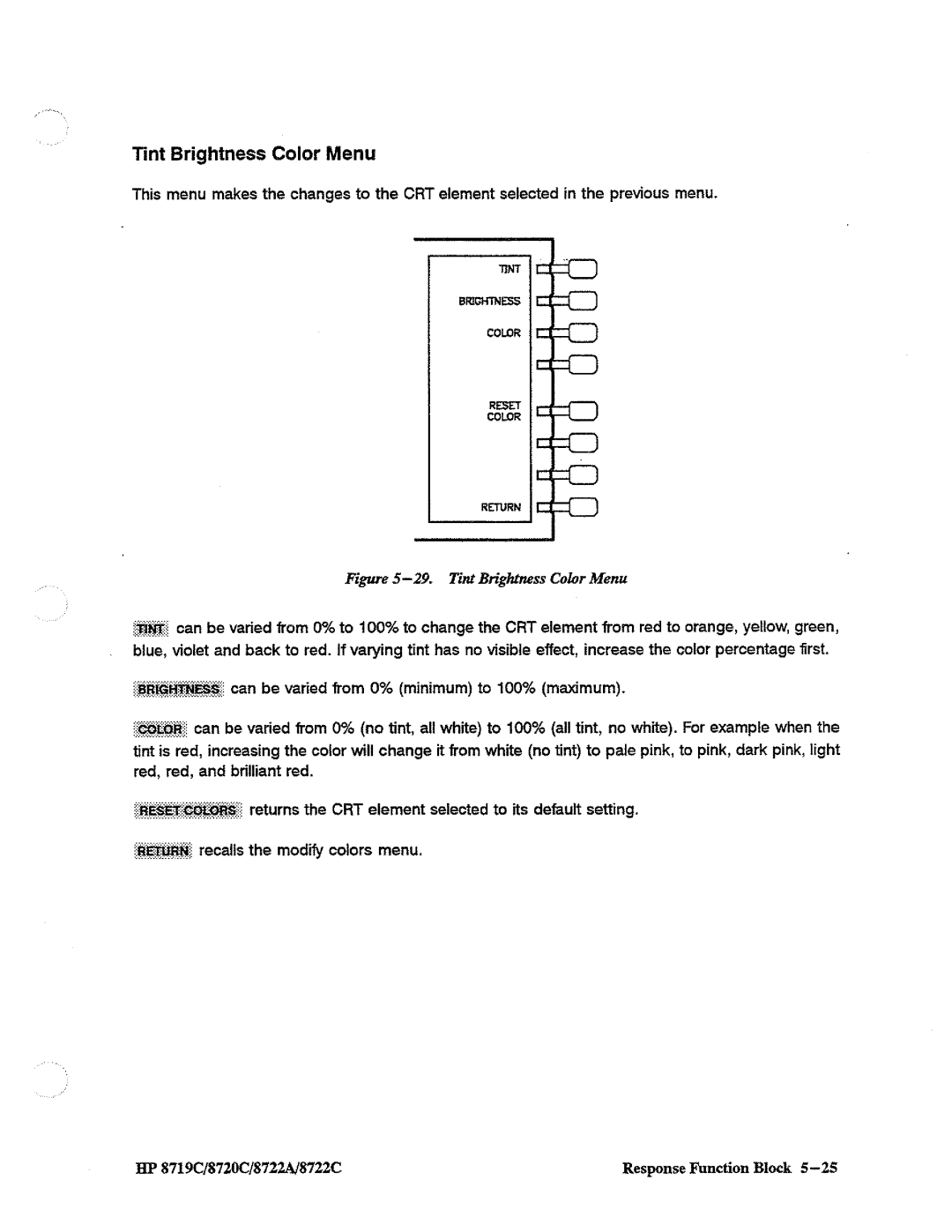 HP 8722A, 8720, 8719 manual 