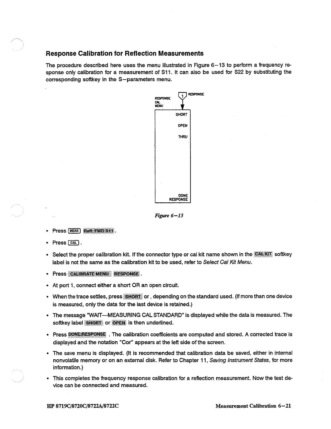 HP 8719, 8720, 8722A manual 