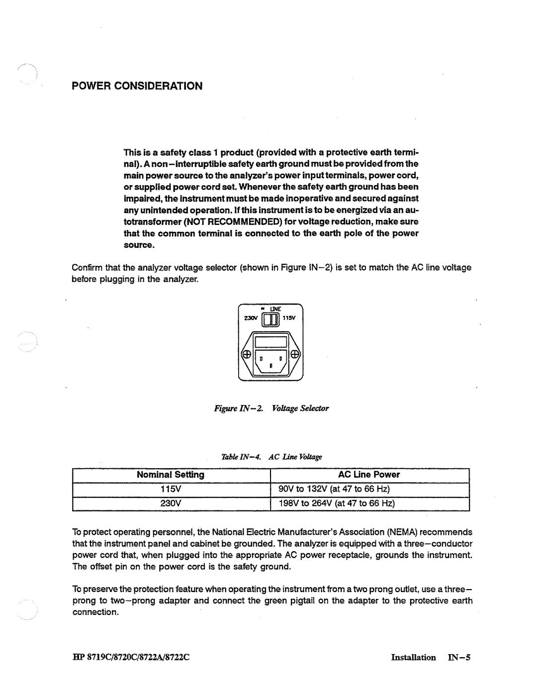 HP 8720, 8722A, 8719 manual 