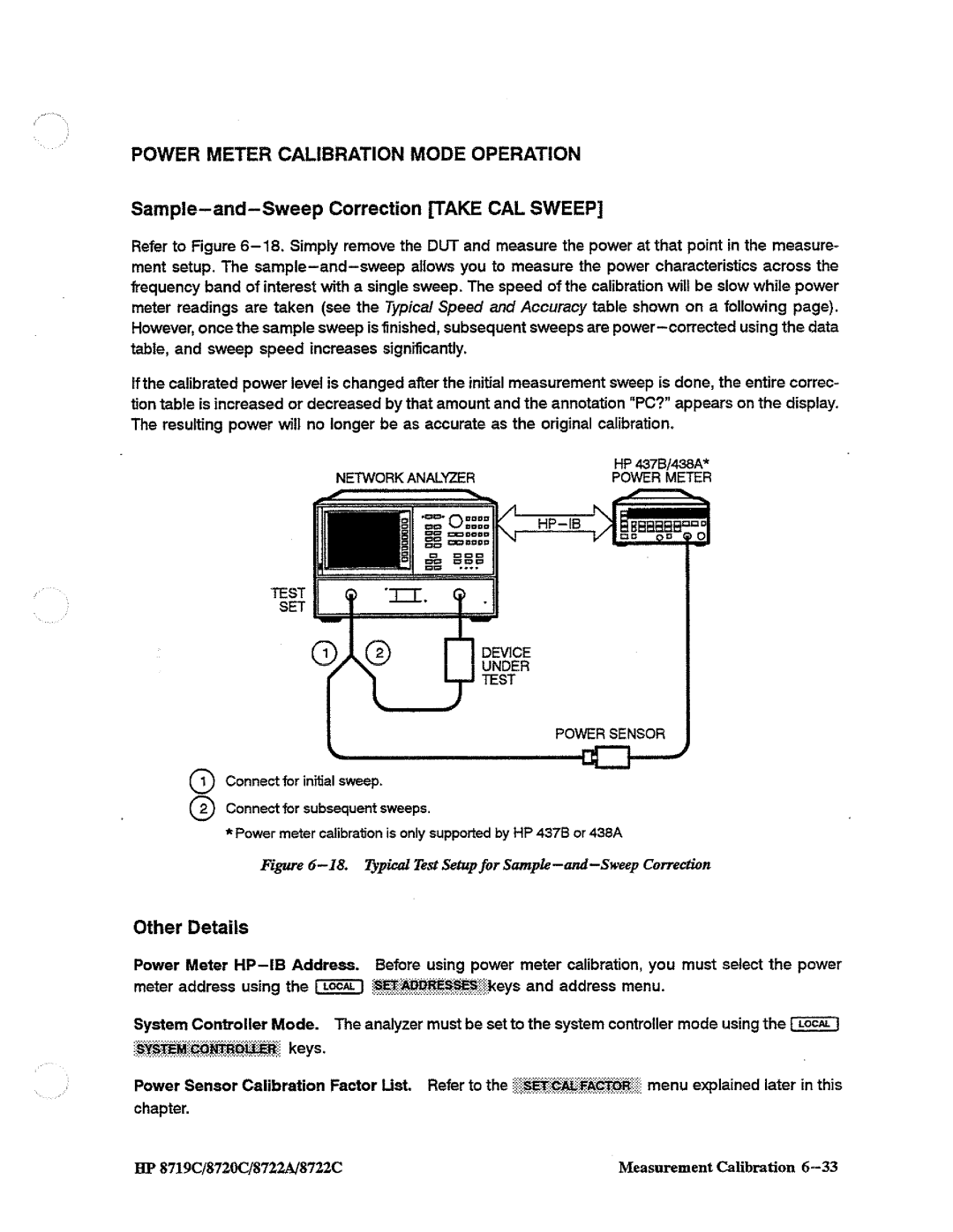 HP 8719, 8720, 8722A manual 