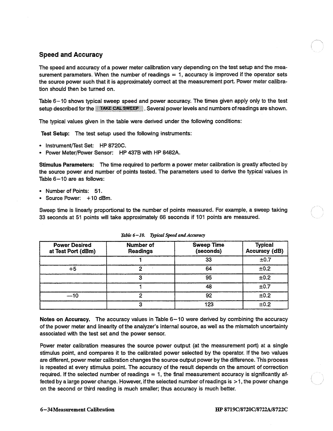 HP 8720, 8722A, 8719 manual 