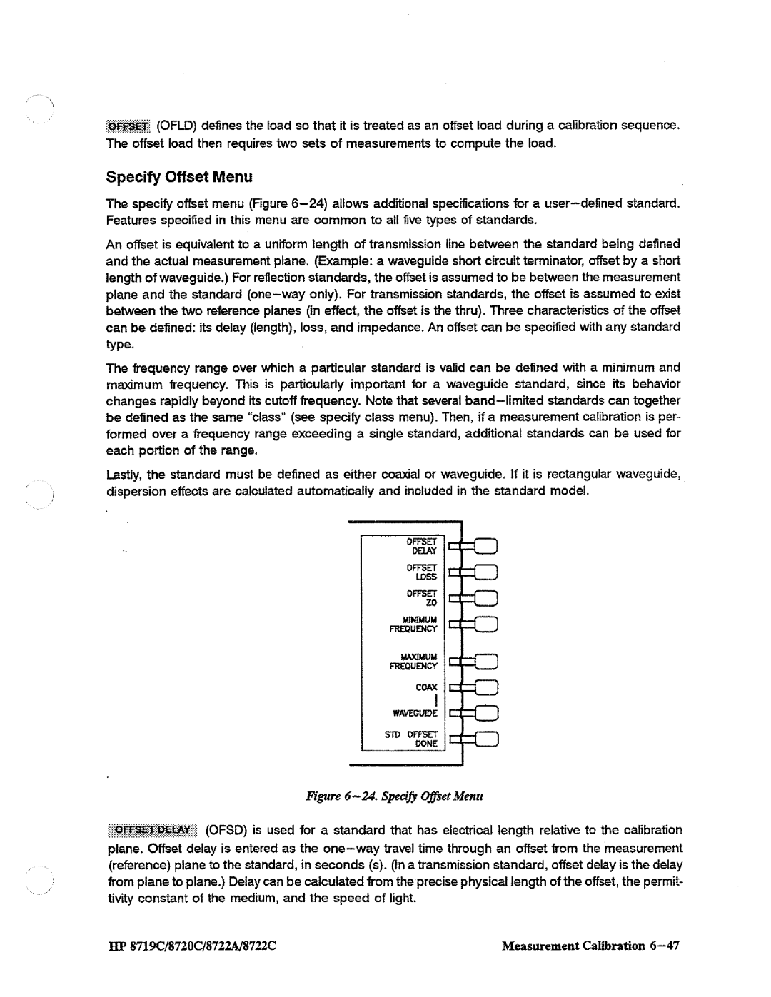 HP 8722A, 8720, 8719 manual 