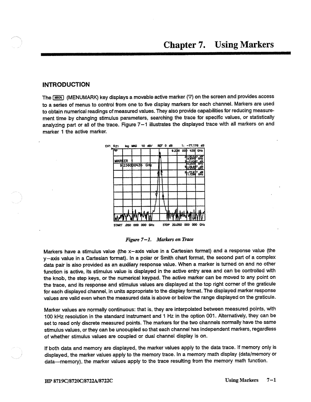 HP 8719, 8720, 8722A manual 