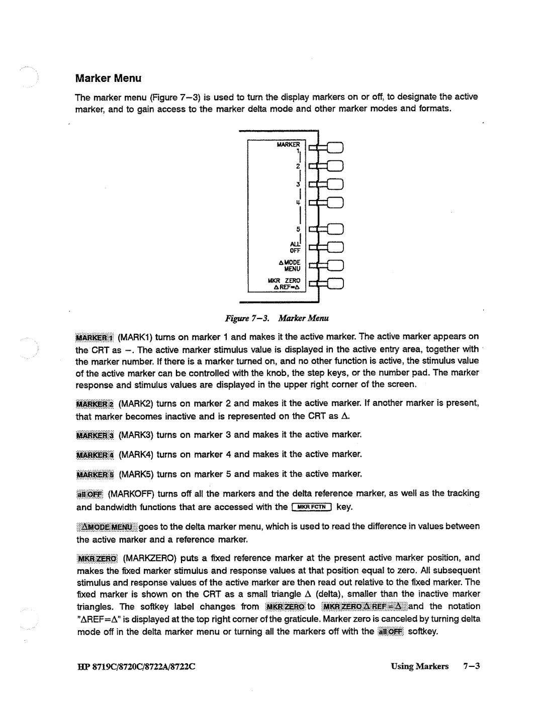 HP 8722A, 8720, 8719 manual 