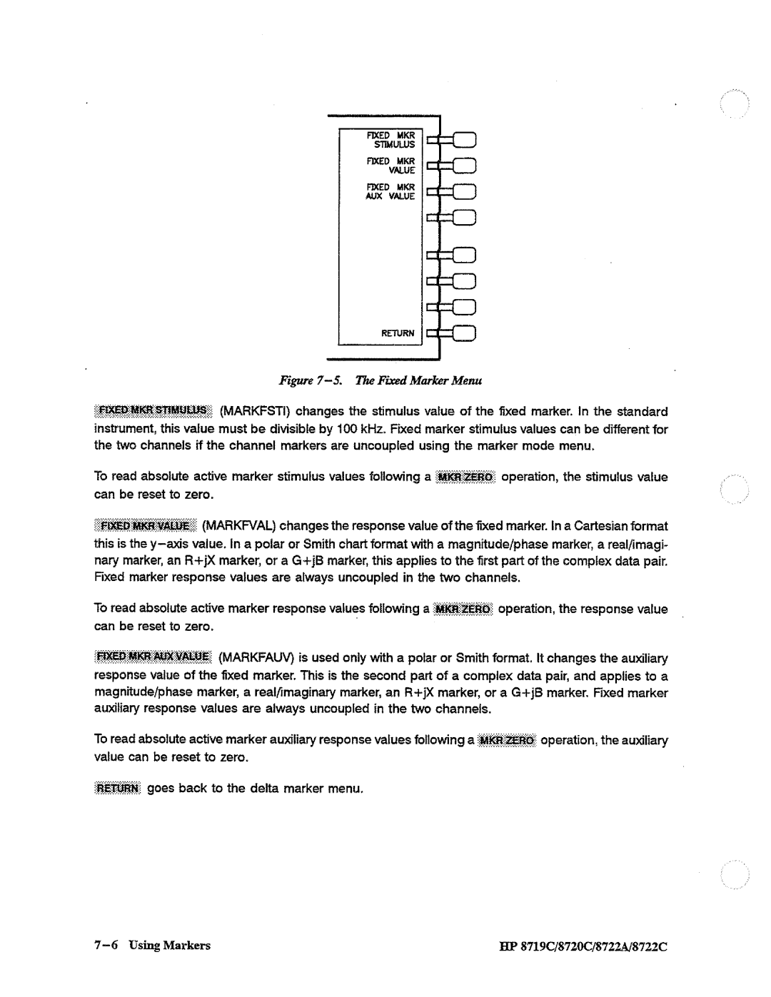 HP 8722A, 8720, 8719 manual 