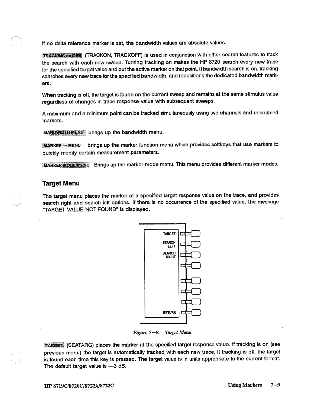 HP 8722A, 8720, 8719 manual 