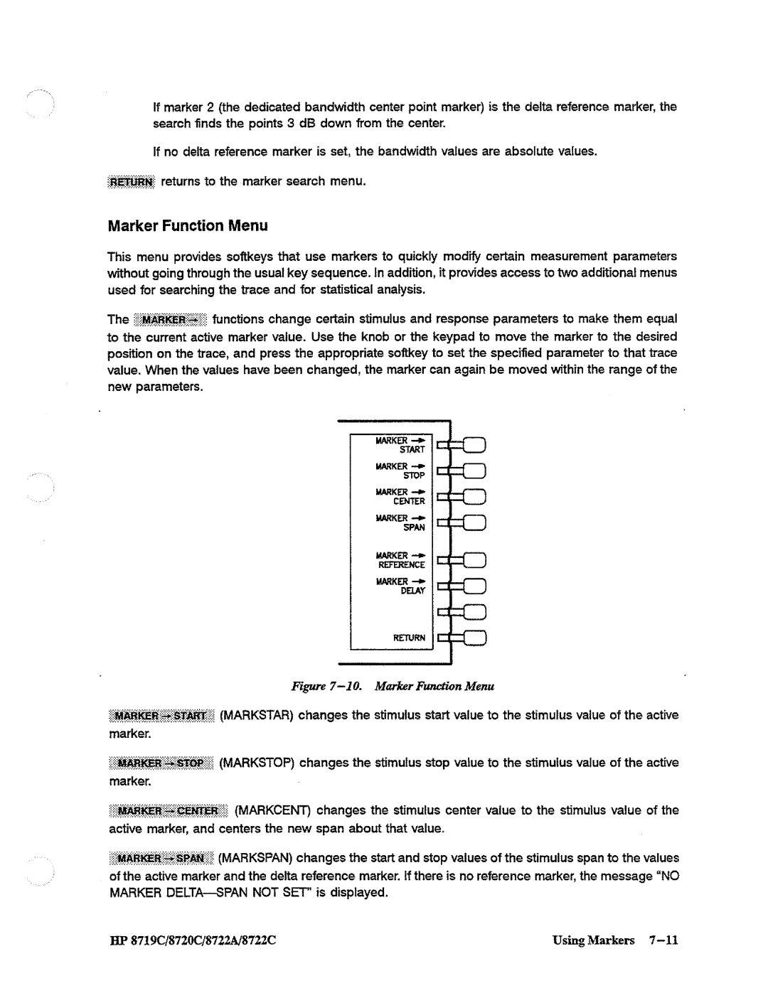 HP 8720, 8722A, 8719 manual 