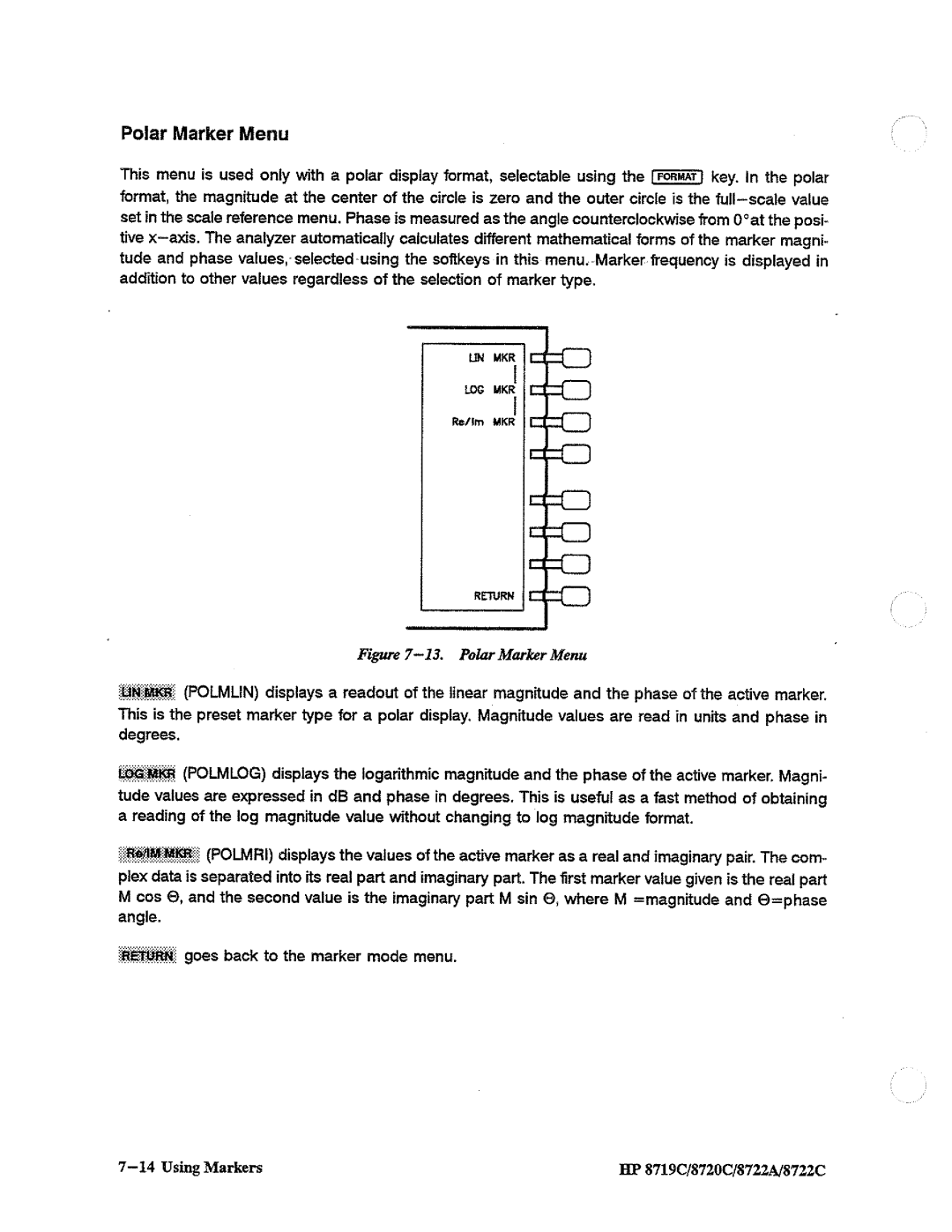 HP 8720, 8722A, 8719 manual 