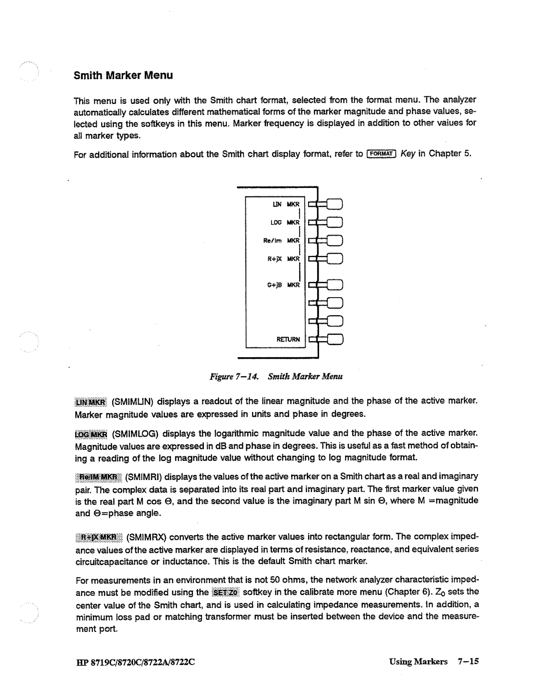 HP 8722A, 8720, 8719 manual 