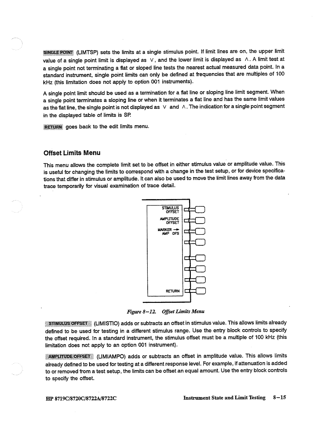 HP 8719, 8720, 8722A manual 