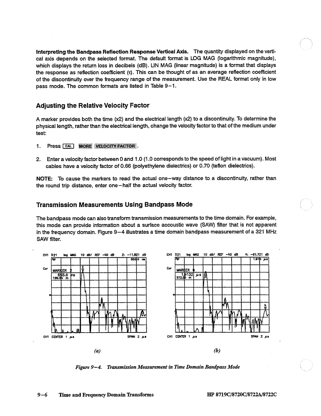 HP 8720, 8722A, 8719 manual 