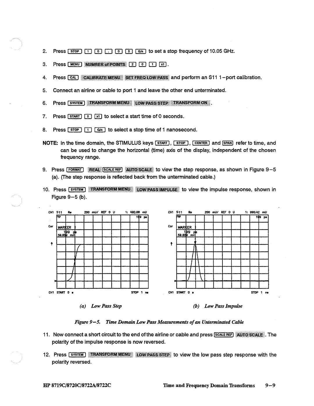 HP 8720, 8722A, 8719 manual 