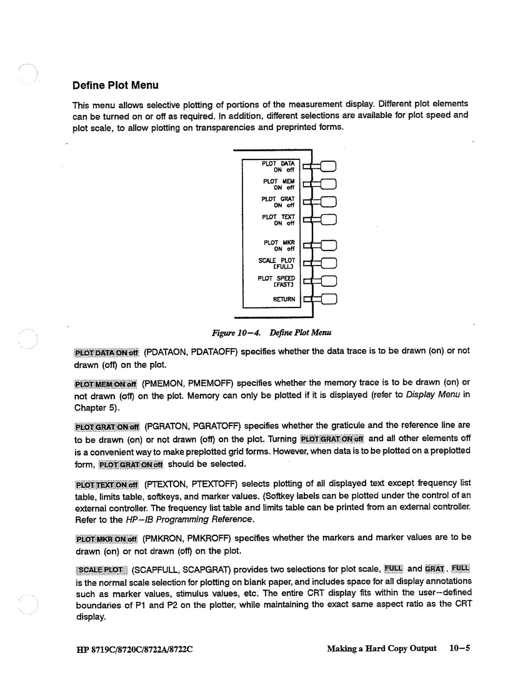 HP 8722A, 8720, 8719 manual 