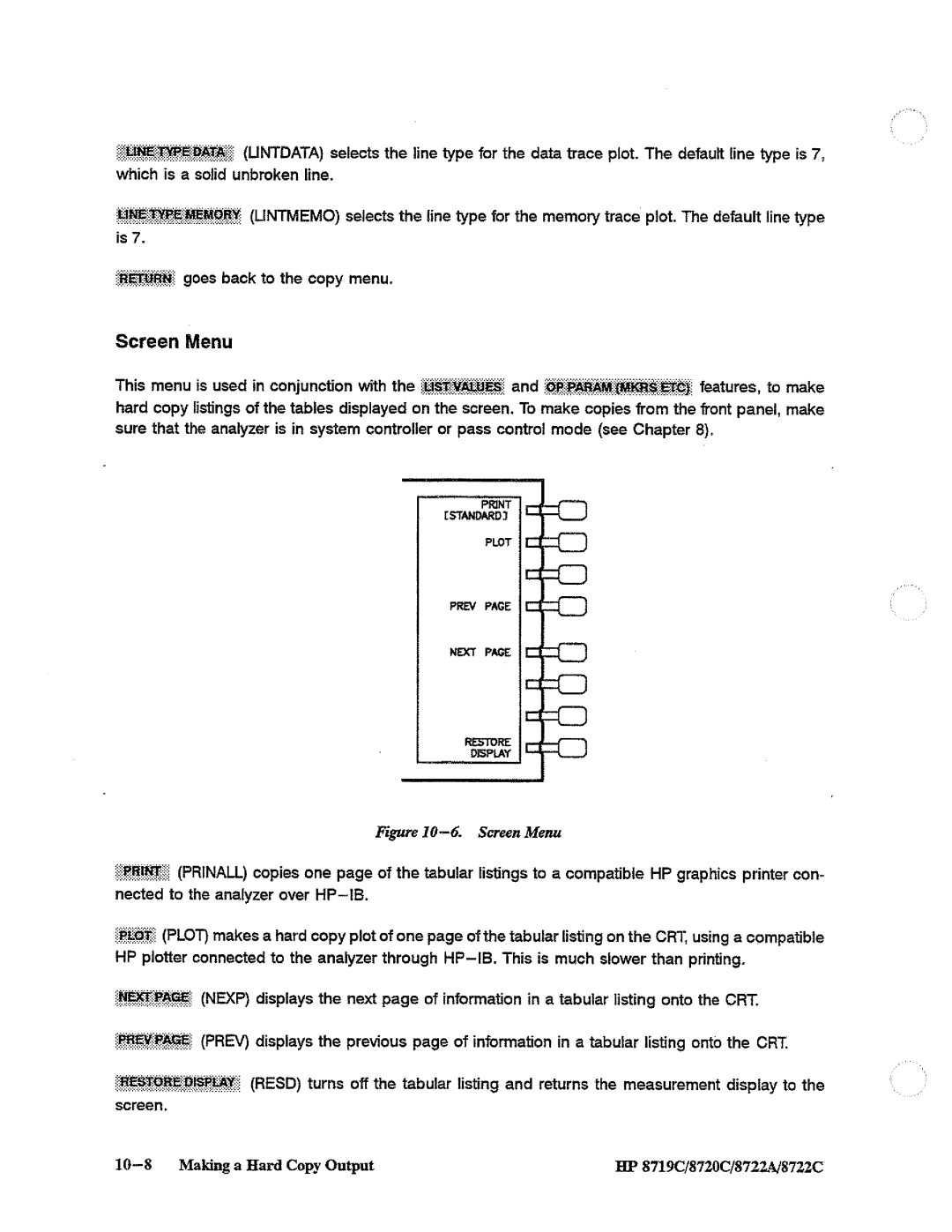 HP 8722A, 8720, 8719 manual 