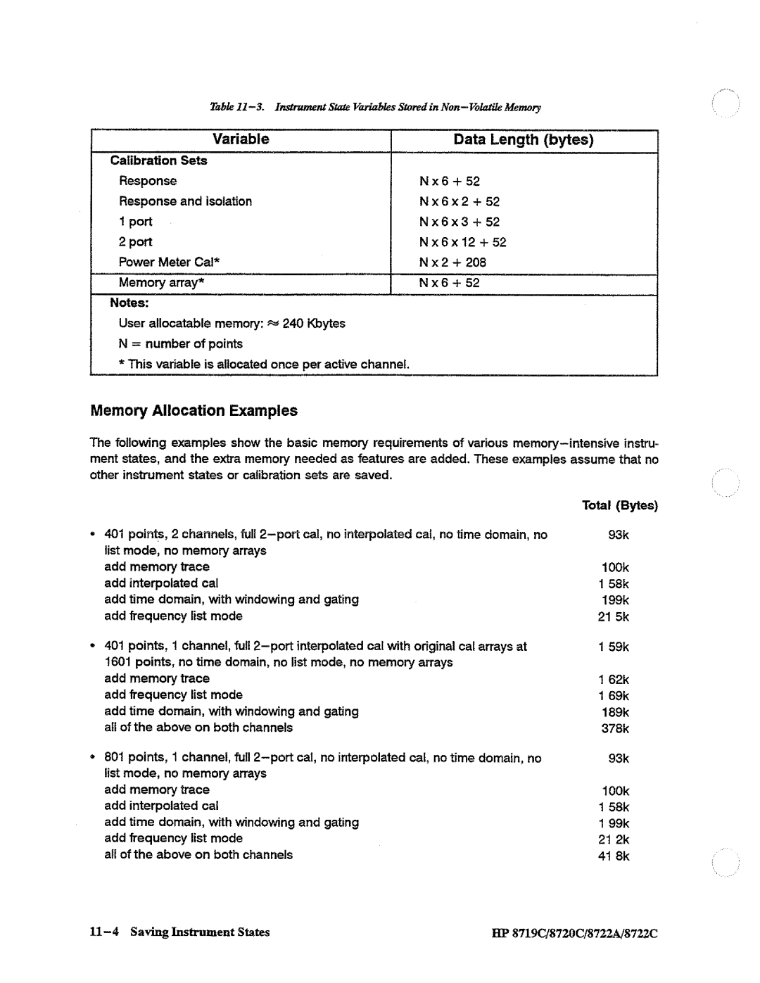 HP 8722A, 8720, 8719 manual 