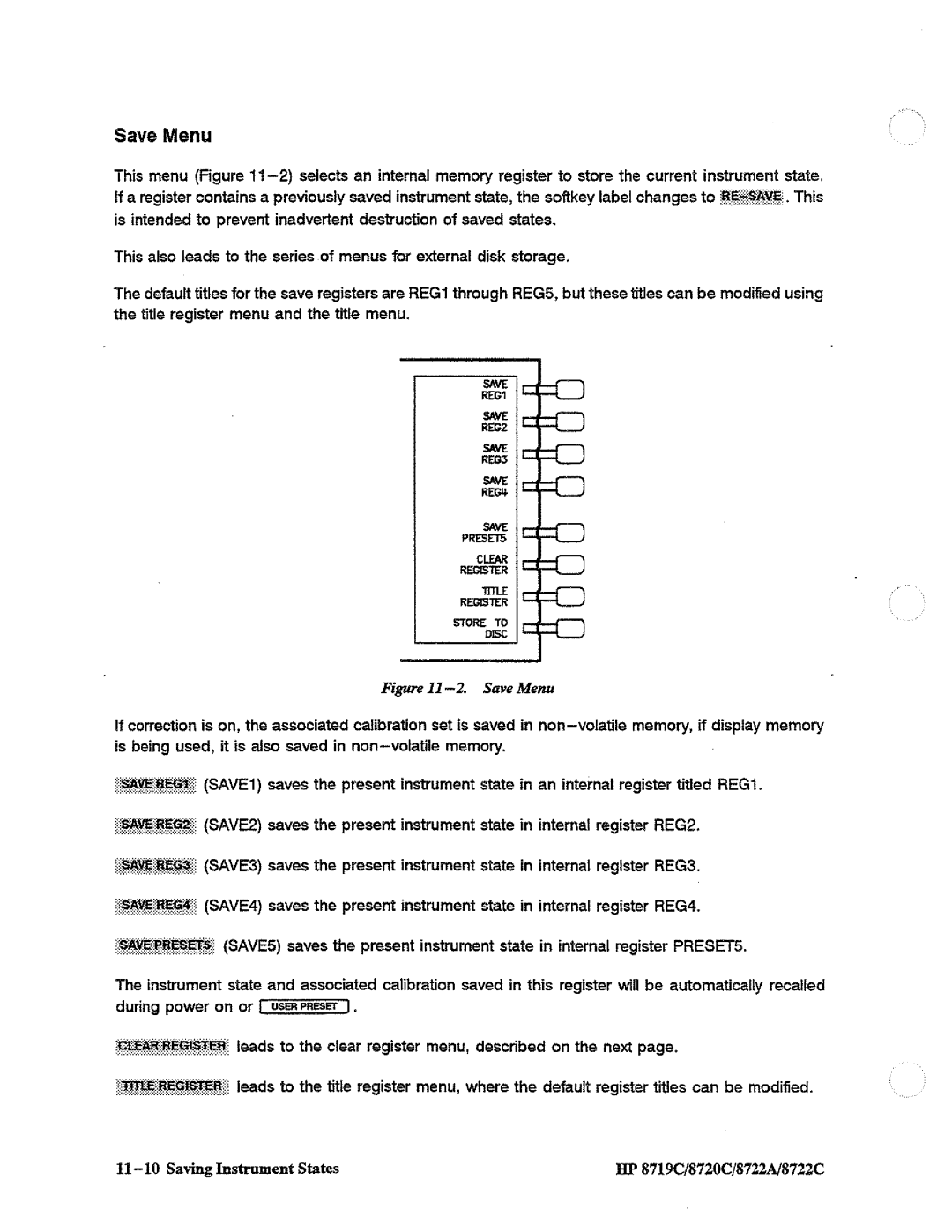 HP 8722A, 8720, 8719 manual 