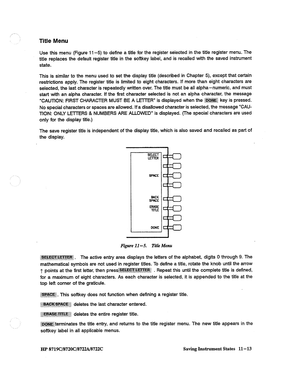 HP 8722A, 8720, 8719 manual 