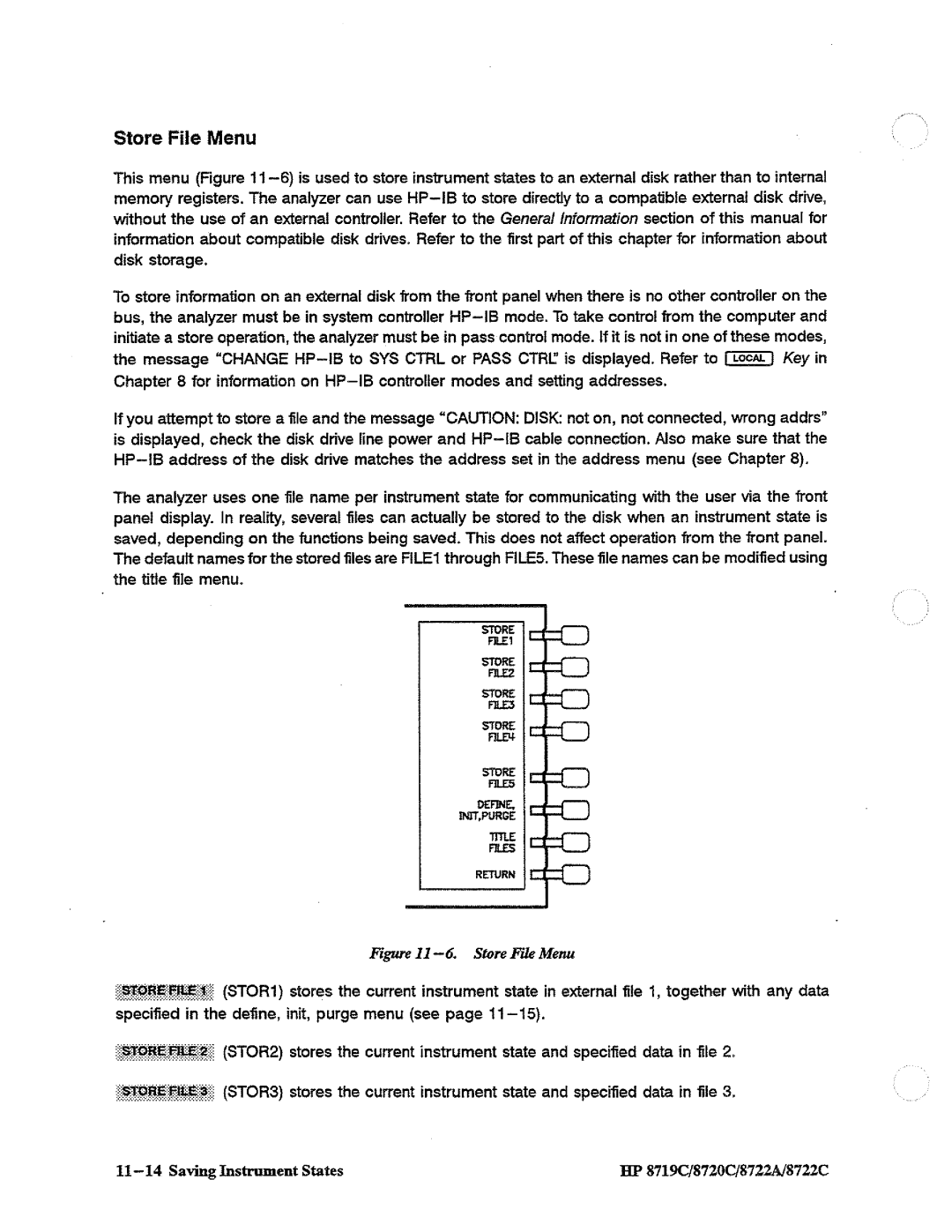 HP 8719, 8720, 8722A manual 