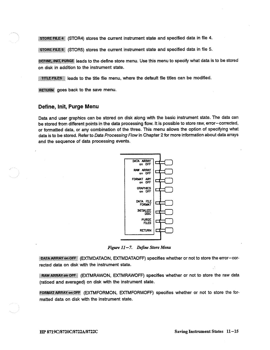 HP 8720, 8722A, 8719 manual 