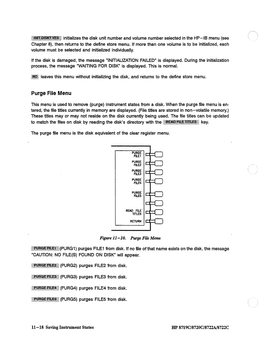 HP 8720, 8722A, 8719 manual 