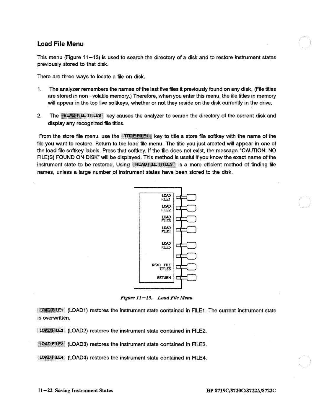 HP 8722A, 8720, 8719 manual 