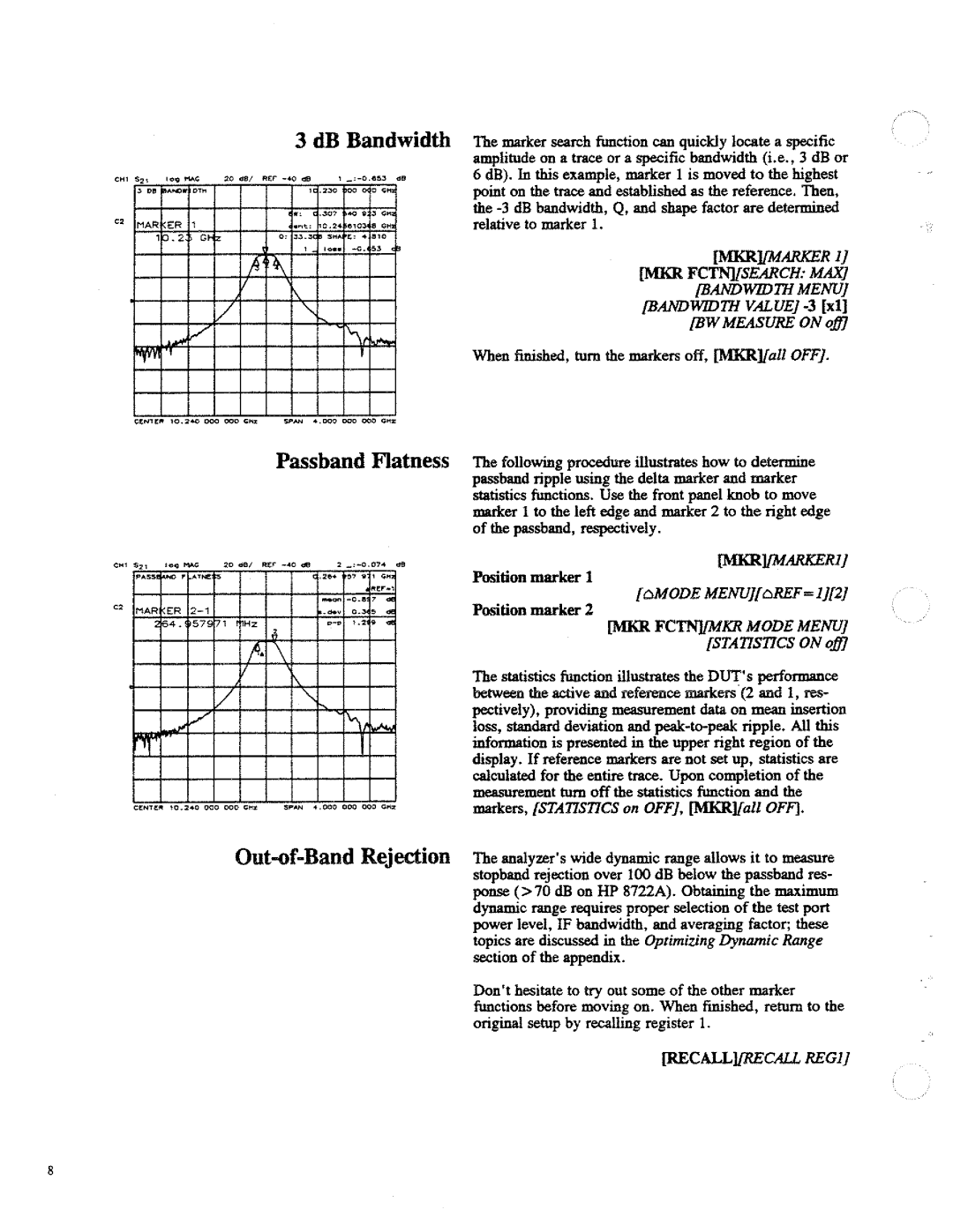 HP 8722A, 8720, 8719 manual 