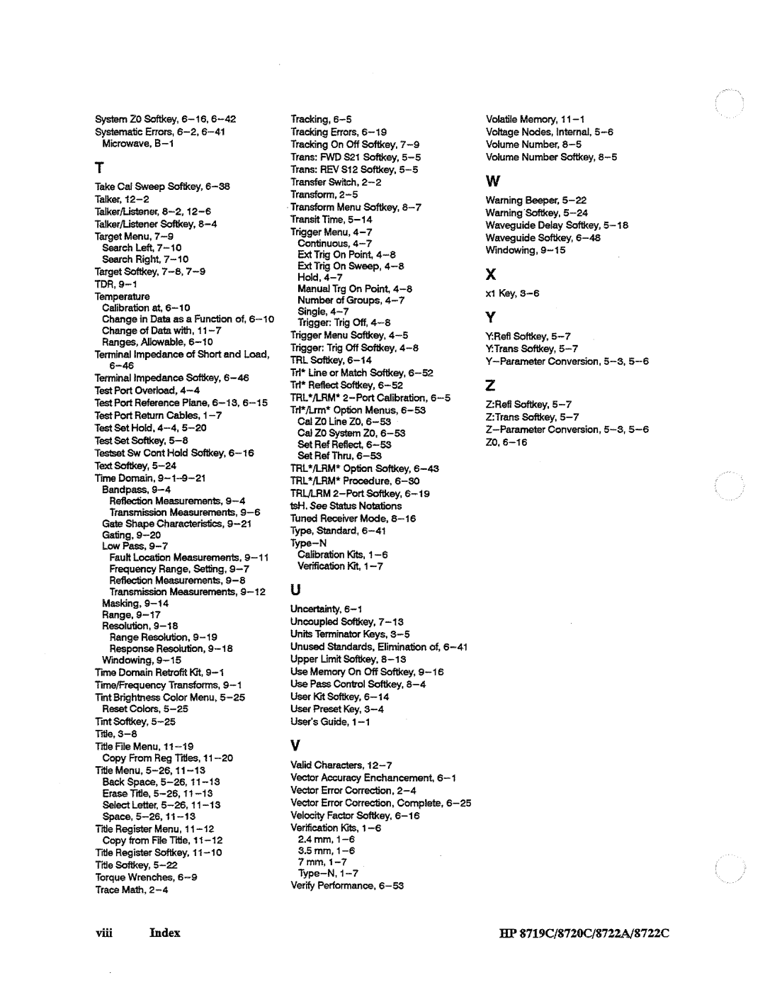 HP 8719, 8720, 8722A manual 