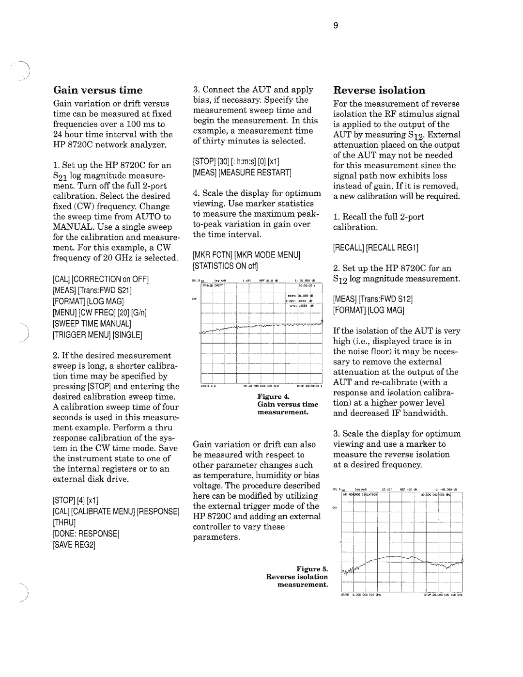 HP 8722A, 8720, 8719 manual 