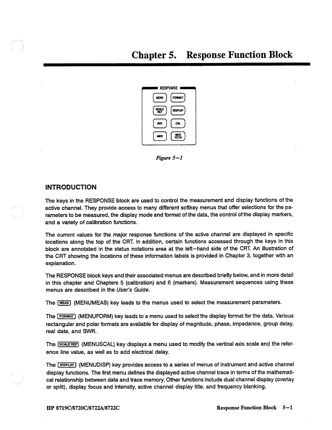 HP 8722A, 8720, 8719 manual 