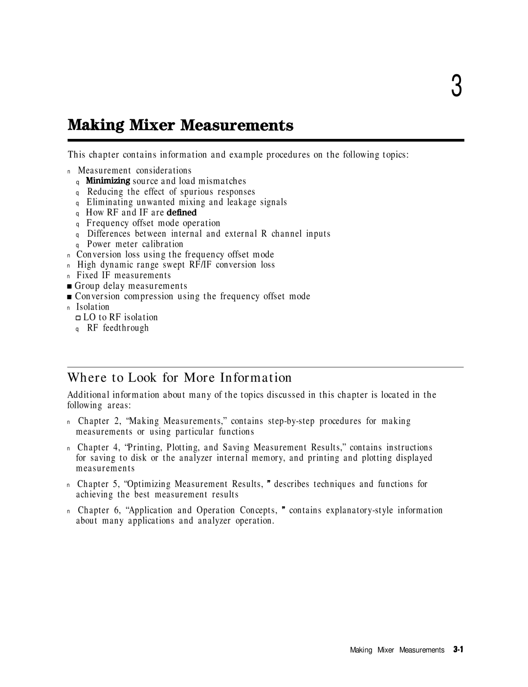 HP 8753E manual Making Mixer Measurements, Where to Look for More Information 