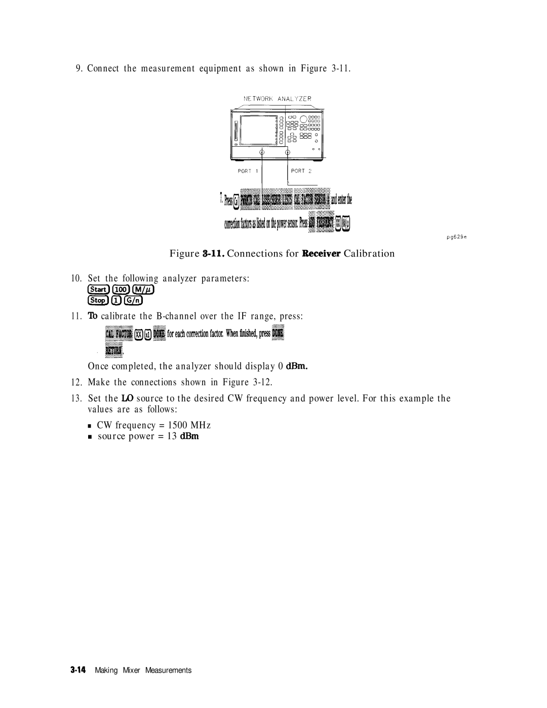 HP 8753E manual Connections for Eeceiver Calibration 