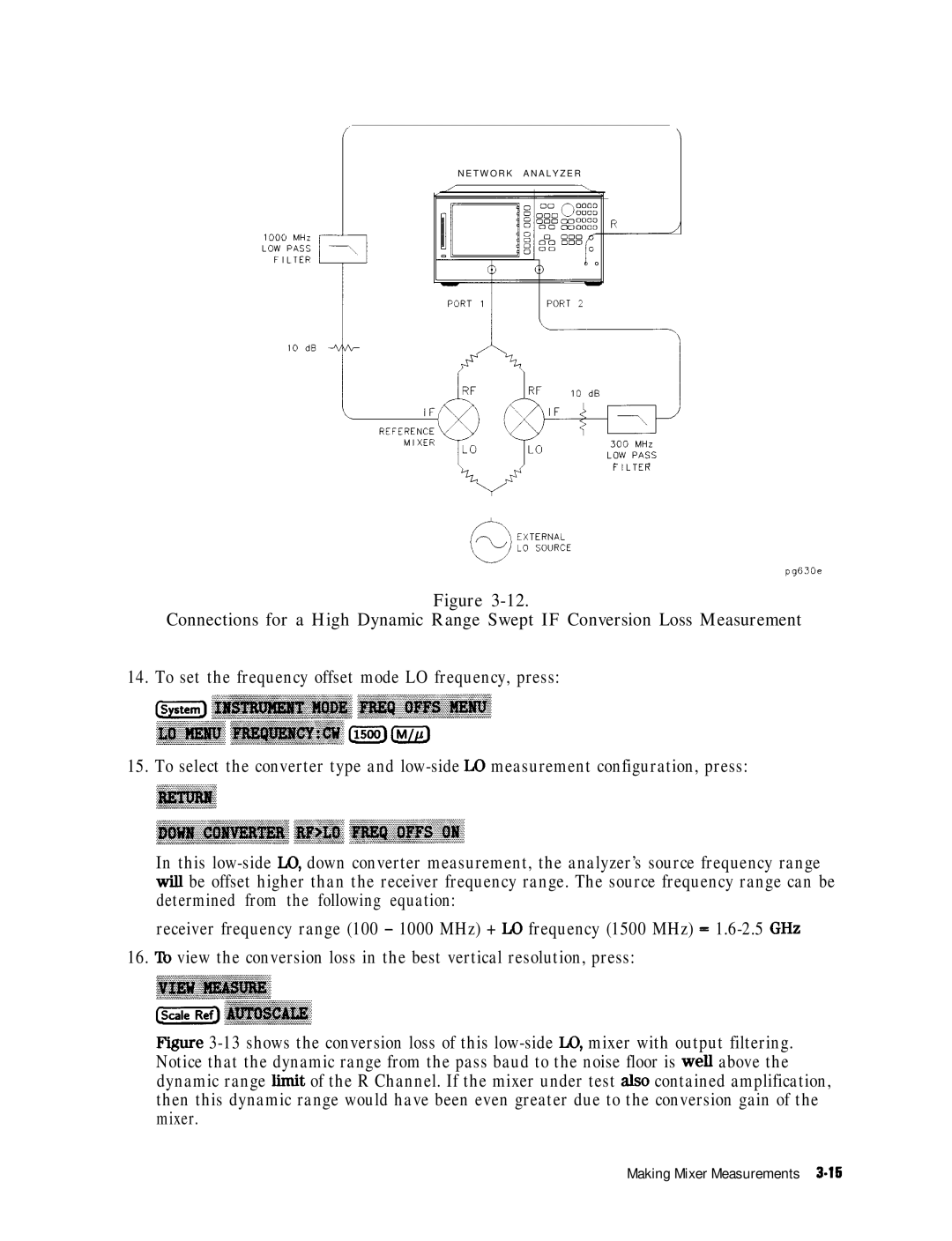 HP 8753E manual Filter External LO Source 