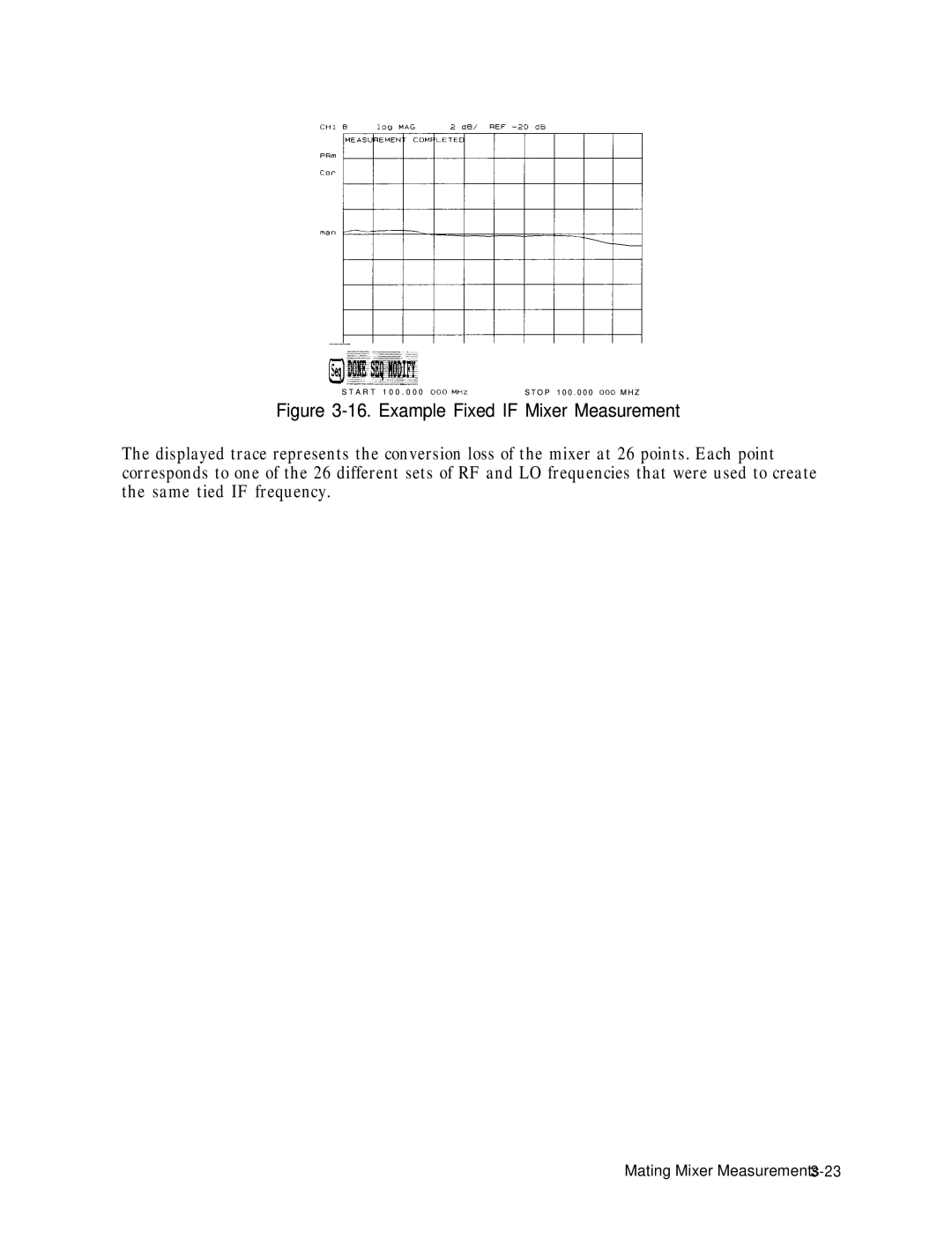 HP 8753E manual Example Fixed if Mixer Measurement 