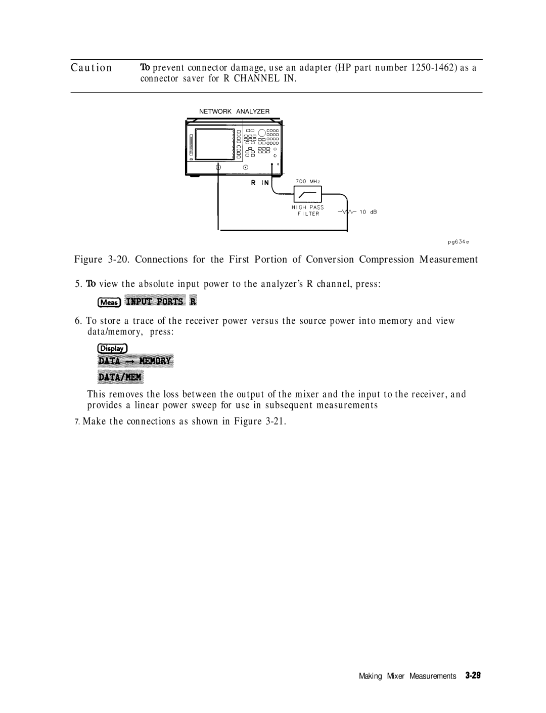 HP 8753E manual Pg634e, Make the connections as shown in Figure 