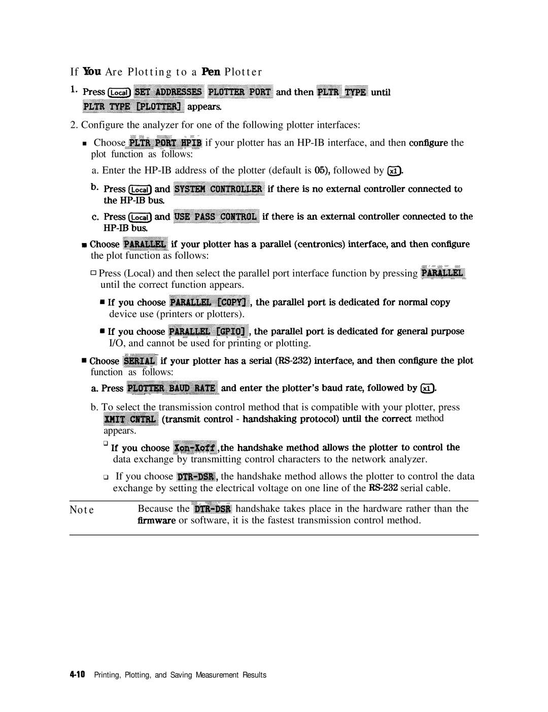 HP 8753E manual If Yim Are Plotting to a Pen Plotter Then @ii. &g. Mti, Plot function as follows ~,~,~ 