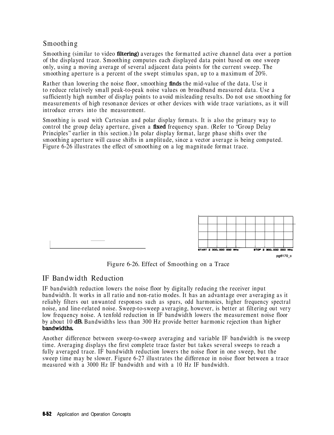 HP 8753E manual Smoothing, If Bandwidth Reduction 