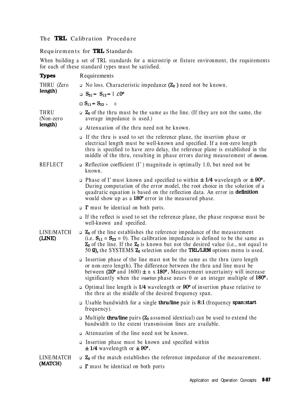 HP 8753E manual Length, Requirements, No loss. Characteristic impedance ZO need not be known 